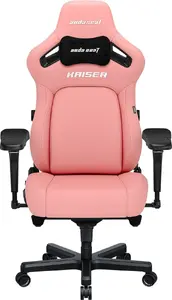 Spēļu krēsls anda seat Kaiser 4 L AD12YDDC-L-20-P-PV/C ādas rozā