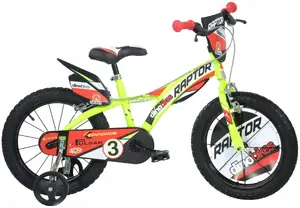Bērnu velosipēds Cossack DINO 14" ar palīgriteņiem — zēniem