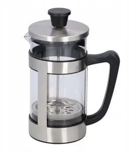 French Press coffee plunger ALPINA 1 L, stainless steel mesh, 10×23 cm