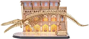 3D LED пазл Cubicfun CUBIC FUN PUZZLE 3D LED MUSEUM — модель 306-L545H (синий кит) сборная экспозиция