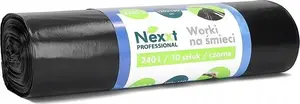 Trash Bags NEXXT 240L LDPE Black Pack of 10 — 240 liters, LDPE material