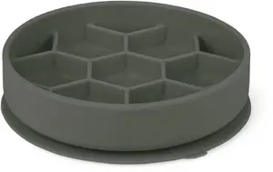 Силиконовая миска для собак ZOLUX M, серая, 16×16 см, замедляющая питание