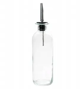 Glass oil and vinegar bottle 250 ml, No name V-3401, pour spout opening