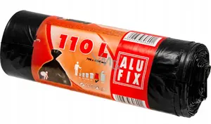 Garbage Bags Alufix 110 L LDPE 10 pcs Black