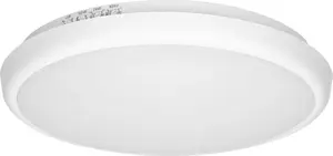Ceiling light ORNO CERS LED 16W with microwave motion sensor, 1300 lm, IP65, 4000K, frosted polycarbonate, white, dimming function
