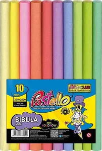 Pastello Pastel Crepe Paper Mini 25x200 cm, mix 10 colors PAS-3382