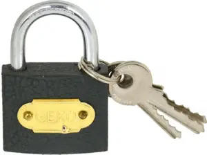 Padlock GEKO G01311 — 38 mm grey shackle lock