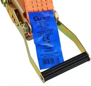 Load Securing Strap GEKO G02352 — 3-point, 3 m length, 4 T capacity, 50 mm width (set of 4)