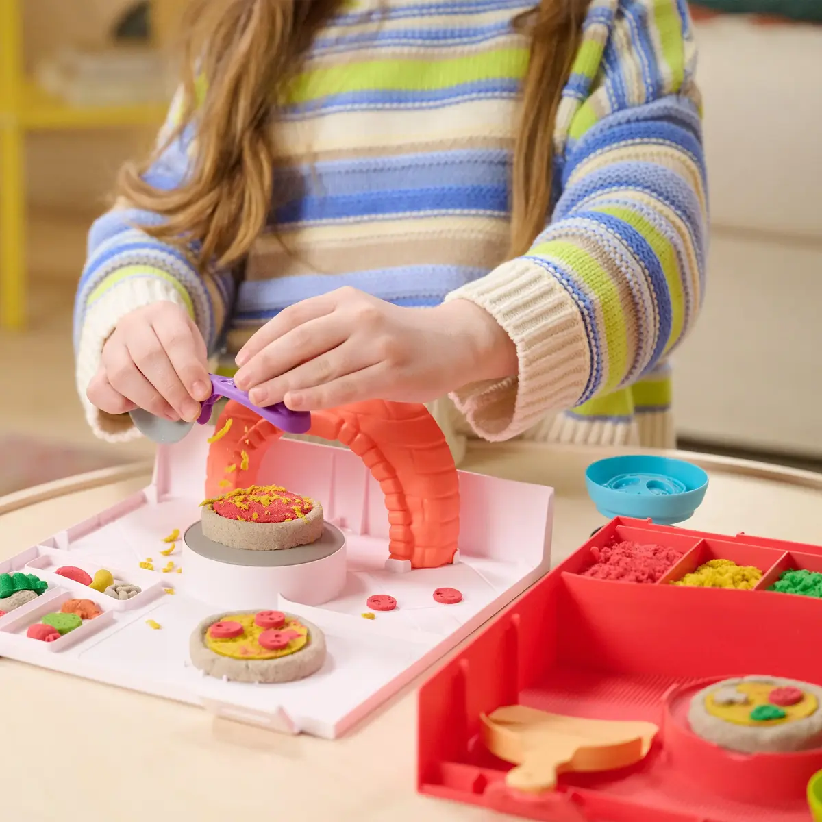 Spinmaster Kinetic Sand SquishPizza Rising Pizza Oven komplekts Photo 4