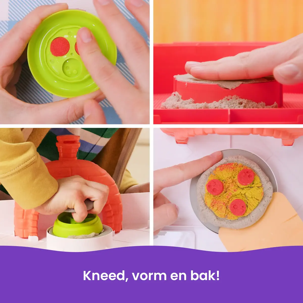 Spinmaster Kinetic Sand SquishPizza Rising Pizza Oven komplekts Photo 8