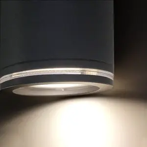 Outdoor wall light Steinel L940 S PIR 14.5W 2xGU10 3000K 1240lm IP44 IK03 230V anthracite/aluminium/plastic