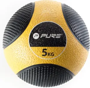 Medicine Ball pure 5 kg black-yellow model 02140
