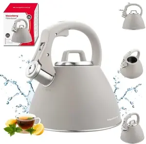 Stainless Steel Whistling Kettle Klausberg KB-7953, 2.5 L Capacity