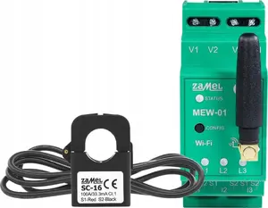 Energy Monitor ZAMEL MEW-01/1F Wi‑Fi single‑phase 1F+N for electrical energy measurement