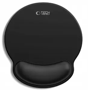 Mouse pad GOOBAY A200 with gel wrist rest, 25 x 22.5 cm, black