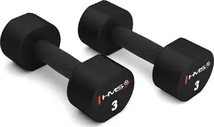 Hanteles HMS Hantle HPT03 poliuretāna, 2 x 3 kg