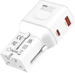 Travel Adapter MOBILE ORIGIN PW25 — 35W, EU/US/UK/AU plug, white