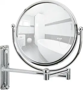 Wall mirror Wenko Deluxe 33 x 28.5 cm chrome-plated steel