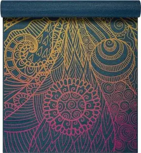 Yoga mat Gaiam vivid zest 4 mm — 4 mm thickness, lightweight exercise mat