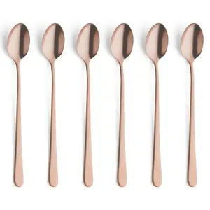 Long drink spoon Amefa 1410AETR06AV6 stainless steel copper finish, set of 6