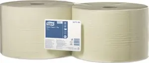 Papīra lupatu ruļlis Tork 1-slāņa universāls, liels ruļlis, dzeltens, MPN 127103