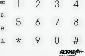 Triton touch keypad TK-4W (model 23218) — wall-mounted touch control panel