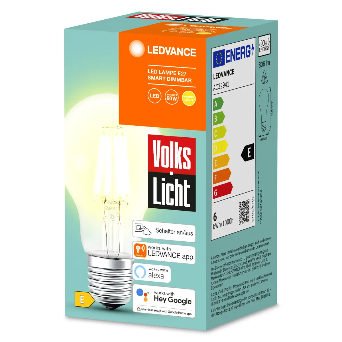 Osram LEDVANCE SMART+ Bluetooth 6 W spuldze Photo 3