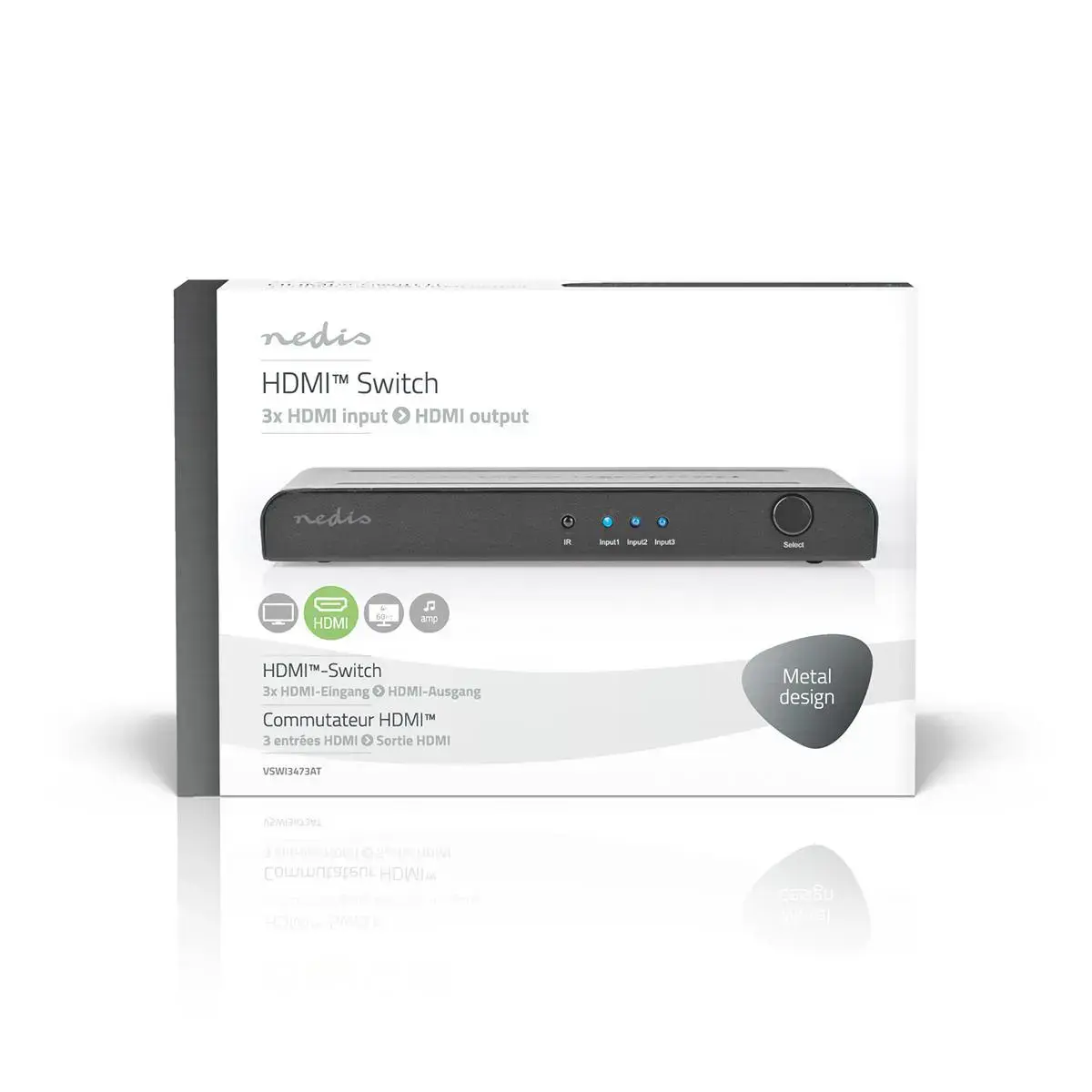 Nedis VSWI3473AT HDMI video switch Photo 5