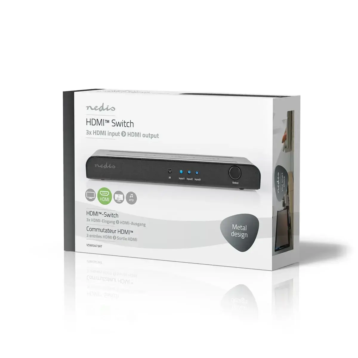 Nedis VSWI3473AT HDMI video switch Photo 6