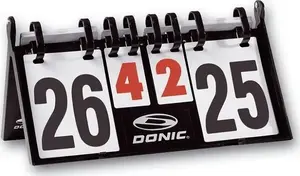 Galda tenisa rezultātu tablo Donic Scorer — manuāls skaitītājs, kompakts galda dizains