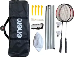 Badminton and volleyball set Enero 6in1 by Enero — multi-sport kit with rackets, net, shuttlecocks and ball