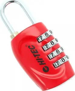 Padlock HITEC KŁÓDKA KETTE LOCK 38946-RED — compact keyed security lock