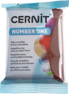 Modelīna Cernit polimēru māls, The Clay and Paint Factory — brūns, 56 g