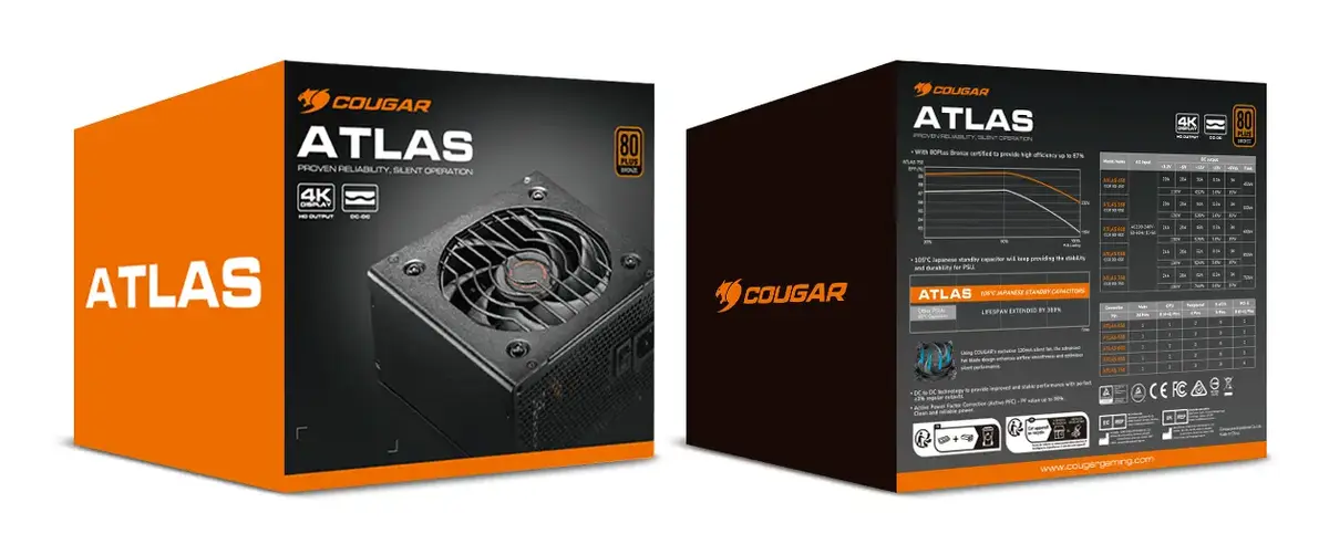 COUGAR ATLAS 550 Вт ATX блок питания Photo 7