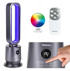 Keramiskais siltuma ventilators Webber 2000W 3 režīmi — pārnēsājams sildītājs