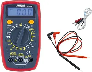 Digital Voltage Tester XTREME DT33C with Test Leads — hand-held voltage meter