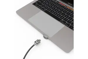 Адаптер замка Maclocks Ledge Lock для MacBook Pro 13" M1 и M2 с ключевым тросовым замком, серебристый