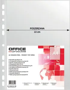 Document Sleeves Office Products poszerzane A4 PP 90 µm 50 pcs (groszkowe)