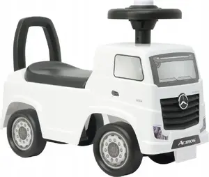 Ripošā mašīna LEANToys Mercedes Actros 3316TA balta - bērnu braucamrīks