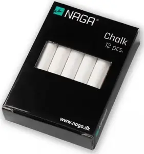 Мел NAGA 12 шт — школьный/досочный мел белый 10,8 x 2 x 5,5 мм (1 шт)