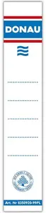 Self-adhesive Binder Labels Donau 8355920-09PL – removable adhesive, rectangular, white