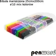 Crepe Paper Sheets Polsirhurt Bibuła marszczona mix 10 colors 25x200 cm
