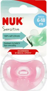 Mierinātājs Nuk Sensitive USP 6–18M, izmērs 10736121, ortodontisks silikona, 1 gab.