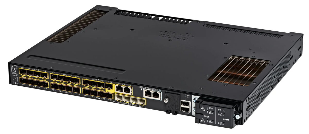 Tīkla slēdzis Cisco IE-9320-26S2C-E pārvaldāms L2/L3