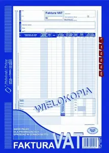 Invoice Book Michalczyk & Prokop Druk Faktura VAT netto, multi-copy, 80 sheets (38K008B)