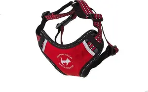 Harness All for Cats Szelki Sportowe XS red — All for Cats pet harness XS, adjustable sports-style