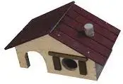 PINOKIO hamster house 'Mahoń' small - wooden pet house for hamsters