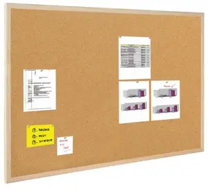 Cork Notice Board Bi-Office 80×60 cm Wooden Frame (GMC060012010)