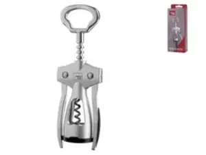 Wing corkscrew Vacuvin model twm_1006988, stainless steel, wing-style bottle opener