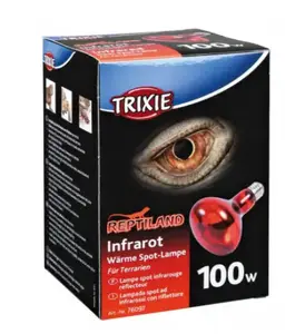 Инфракрасная точечная лампа Trixie TX-76097 — 100 Вт, цоколь R80, Ø 8 см, высота 108 мм, 1 шт
